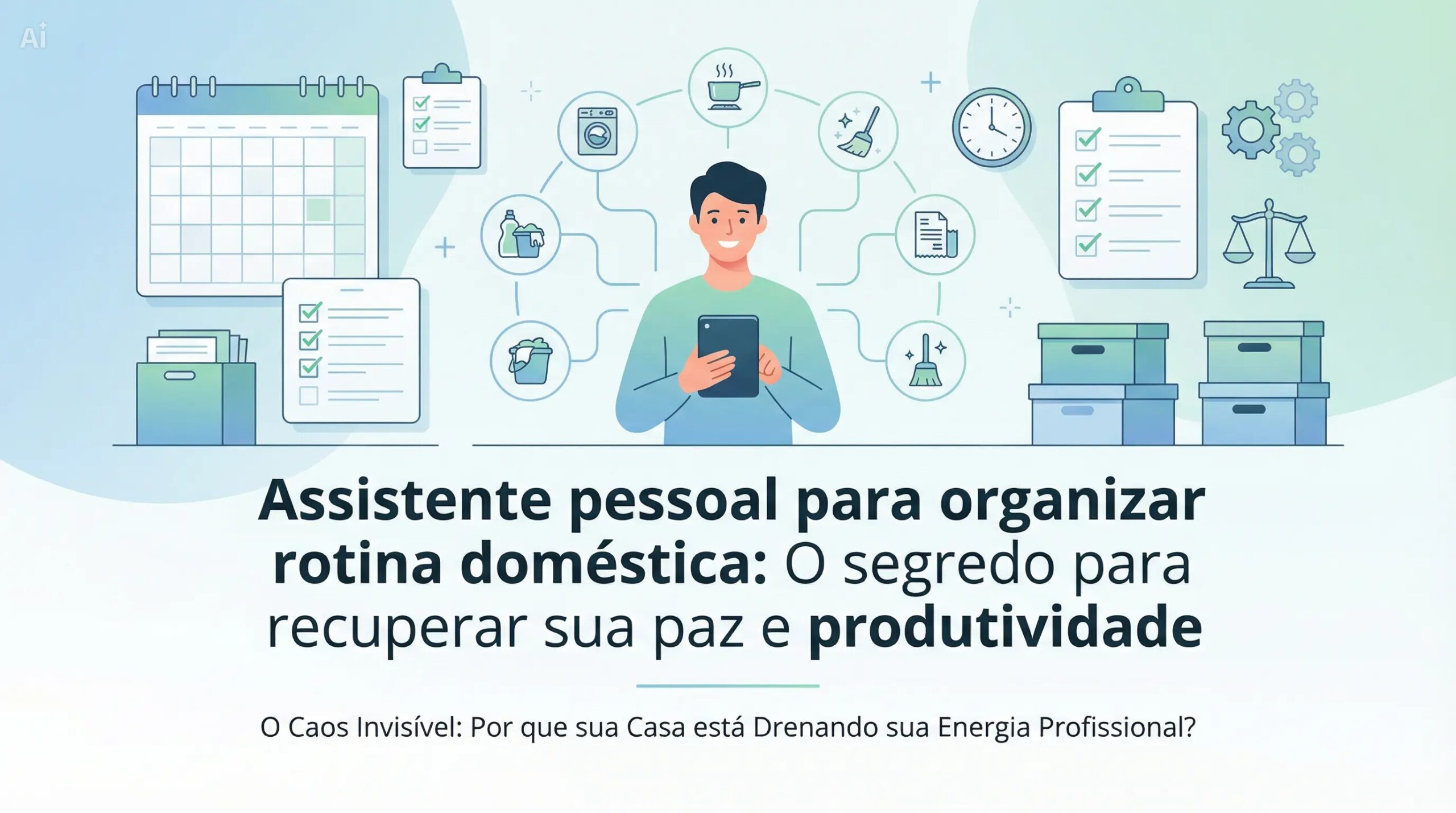 Assistente pessoal para organizar rotina doméstica: O segredo para recuperar sua paz e produtividade