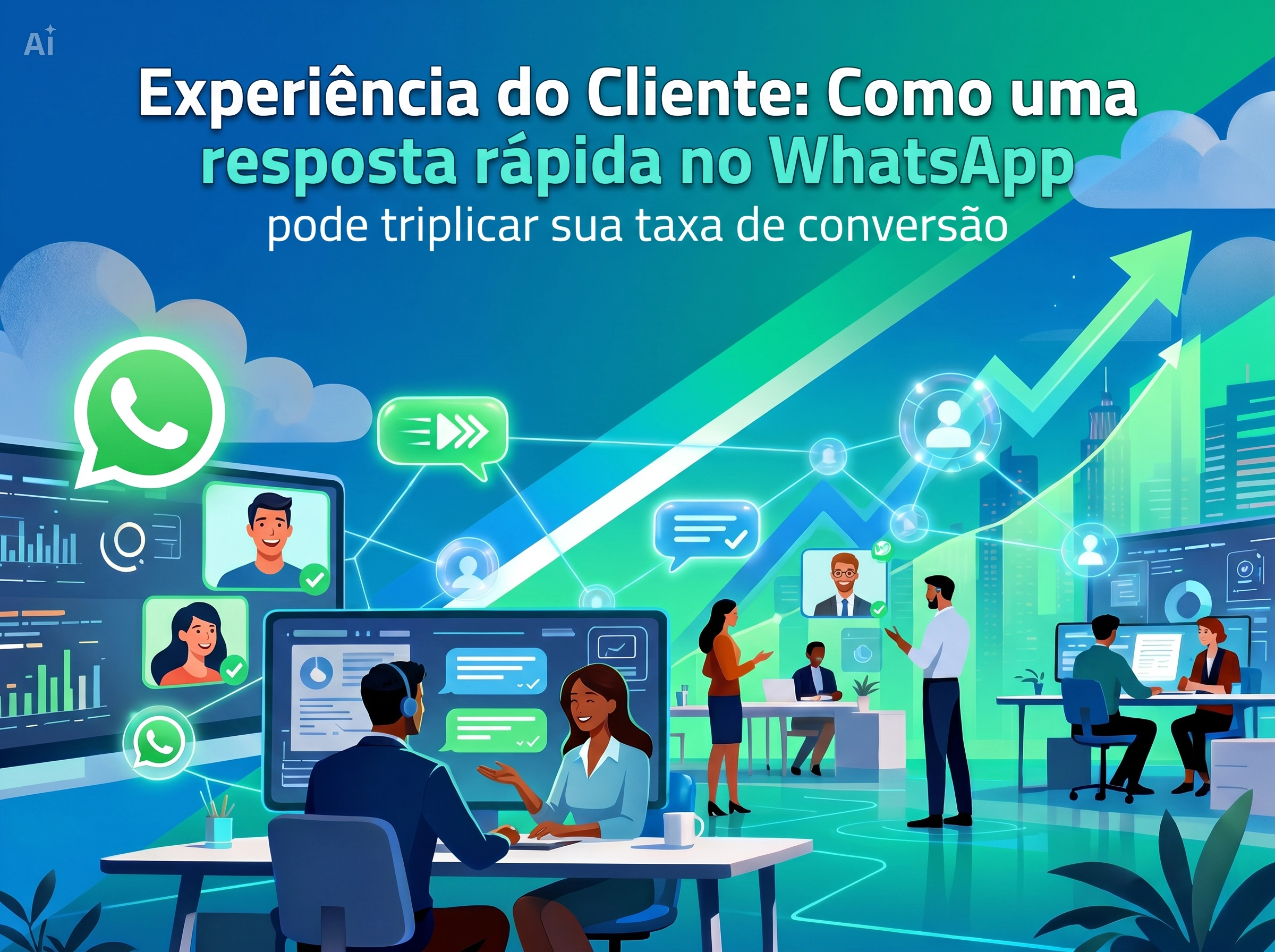 Experiência do Cliente: Como uma resposta rápida no WhatsApp pode triplicar sua taxa de conversão